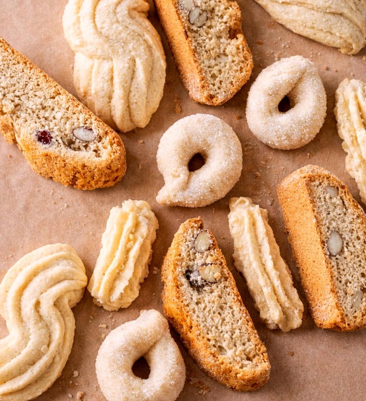 Assortment of biscuits